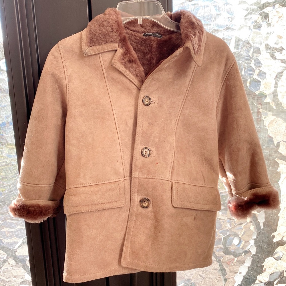 Genuine Shearling coat for a boy